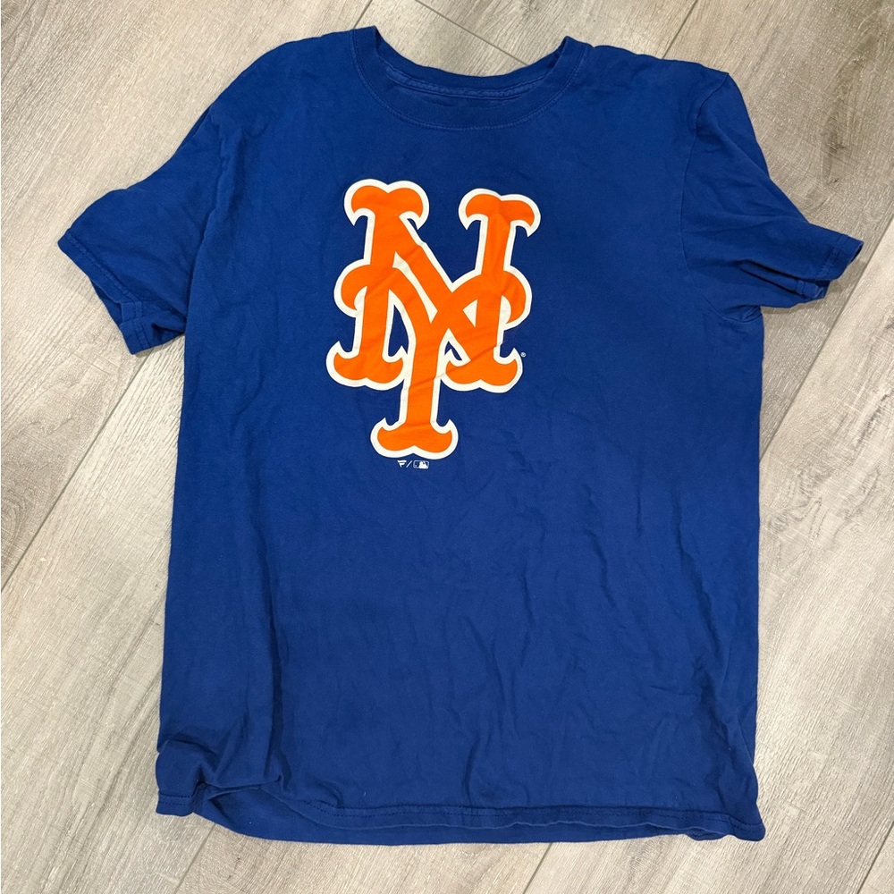Francisco Lindor Mets T-Shirt with Orange Logo